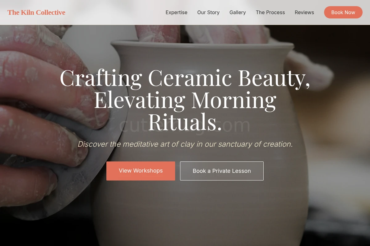 display Pottery Ceramic Studio
